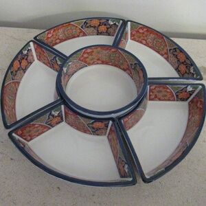 Japanese Chikusia Kiln Porcelain Lazy Susan